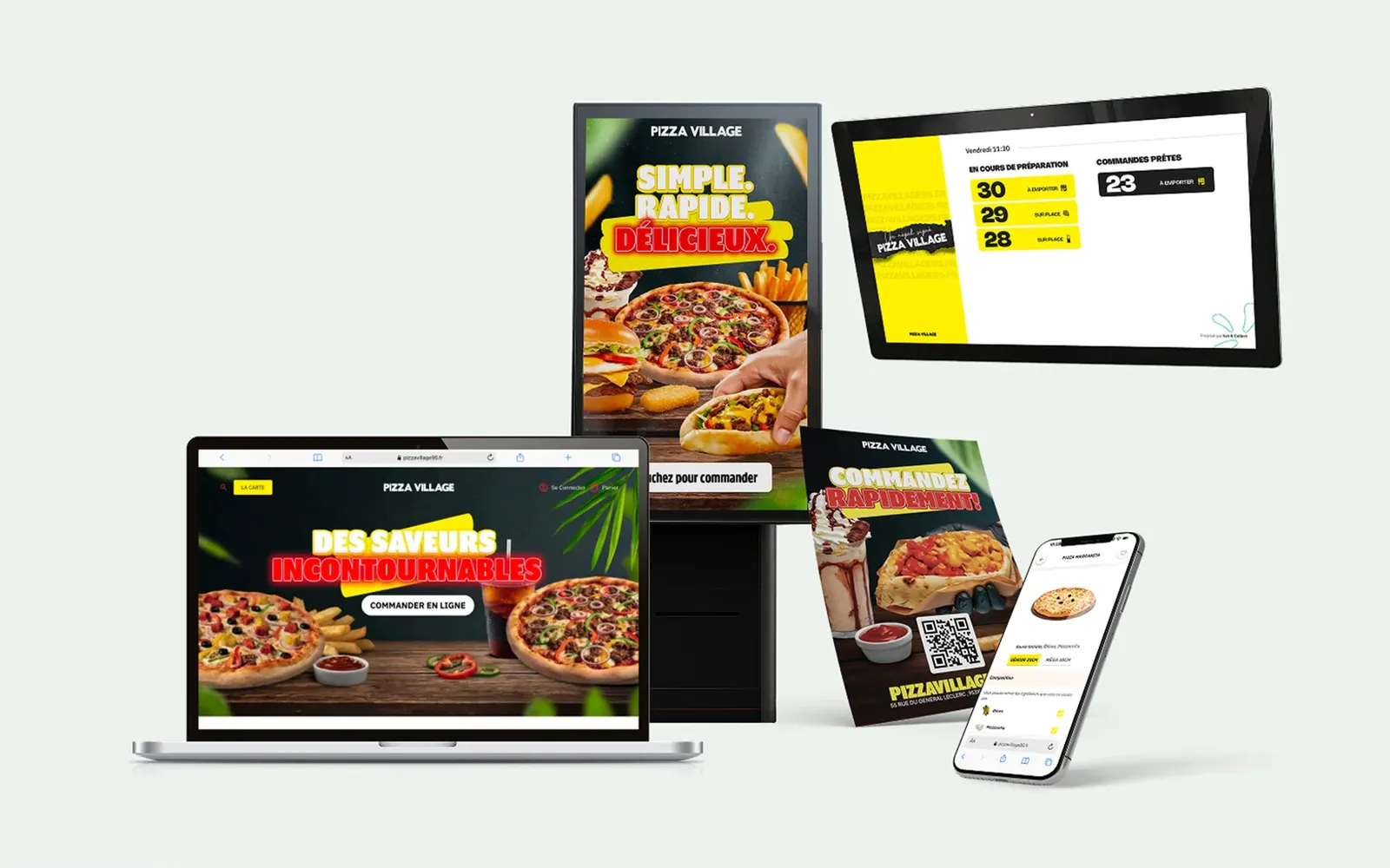 Installation Eat & Collect chez Pizza Village