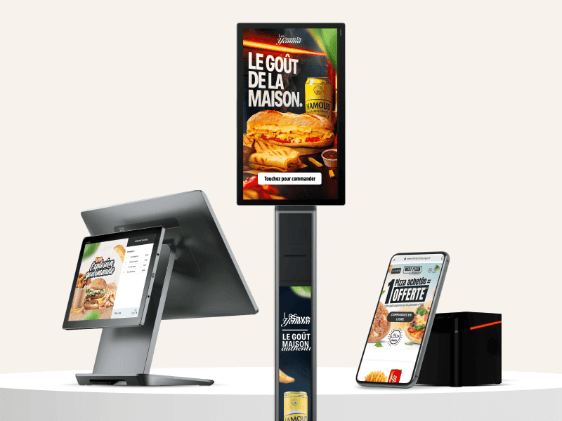 Pack All-IN Eat & Collect : borne, caisse et site réunis
