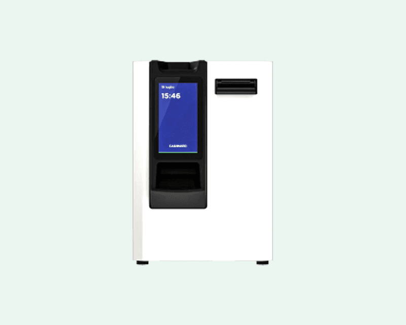 Monnayeur automatique Eat & Collect format compact pour comptoirs serrés