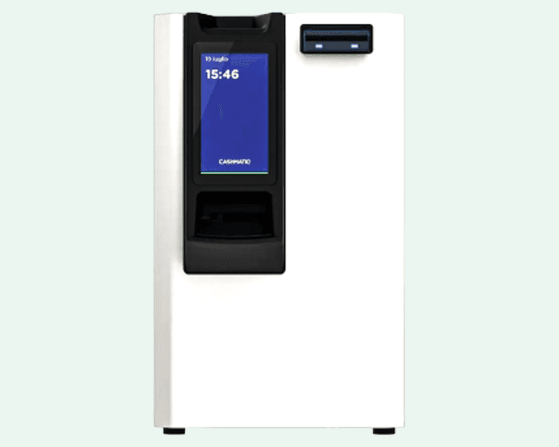 Monnayeur automatique Eat & Collect grand format pour forts volumes d'espèces